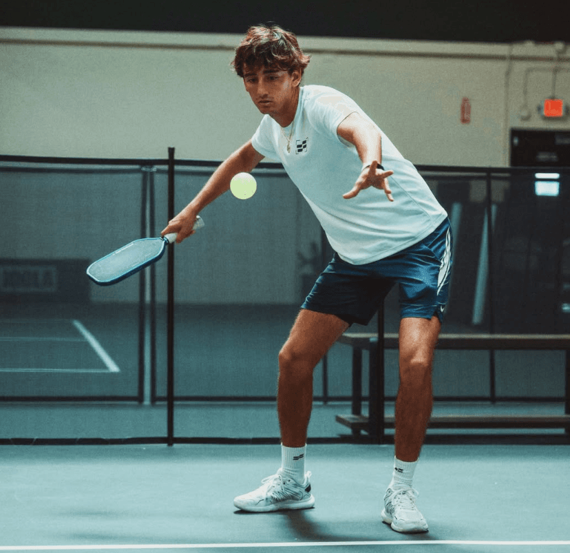 Gabe Tardio playing pickleball