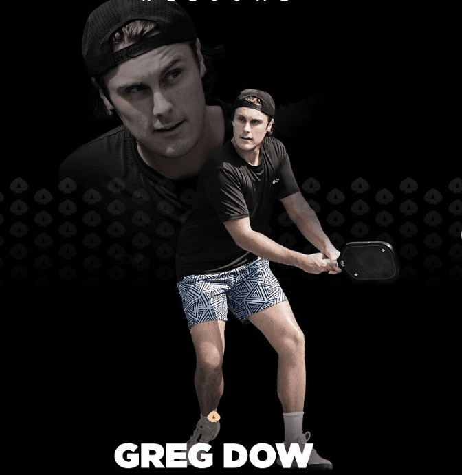 Greg Dow playing pickleball