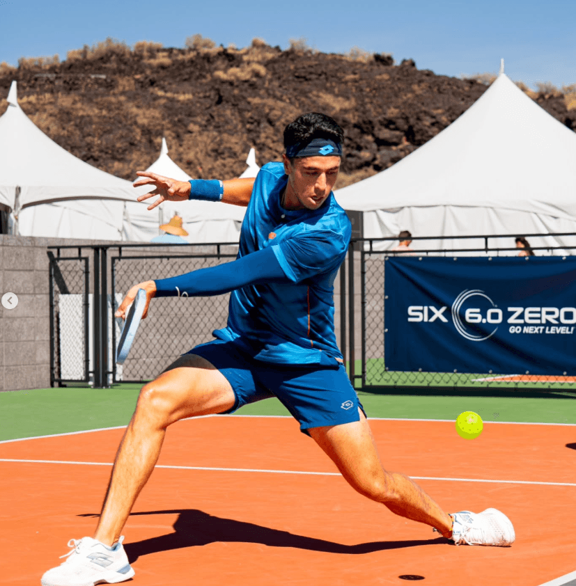 Pablo Tellez playing pickleball